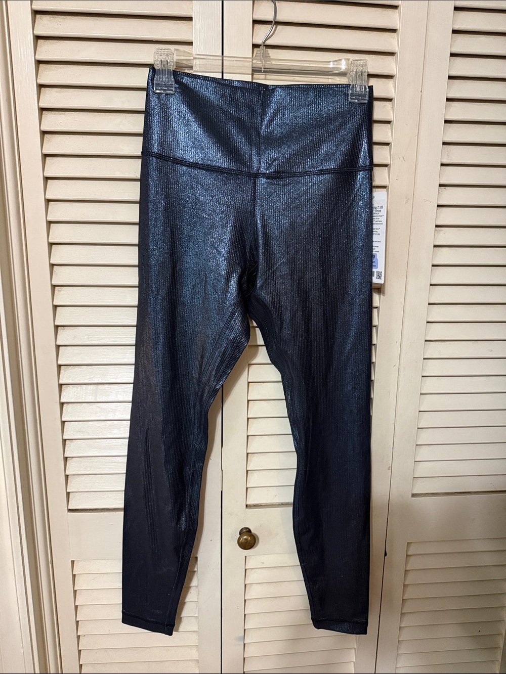 lululemon Align HR Rib Pant 28" in Shiny Black